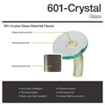 thumbnail image 6 of MR Direct 601 Crystal Vessel Sink Ensemble with a Brushed Nickel finish waterfall faucet, pop-up drain, and sink ring., 6 of 8