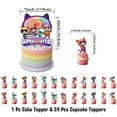 thumbnail image 4 of 100 Pcs Super Kitties Party Decorations, Cartoon Super Kitties Birthday Party Supplies Include Happy Birthday Banner, Balloons, Cupcake Cake Toppers Stickers for Kids Girls Boys Party Favors, 4 of 6