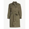thumbnail image 6 of Free Assembly Women's Belted Utility Mini Dress with Long Sleeves, Sizes XS-XXL, 6 of 7