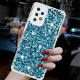 thumbnail image 6 of for Samsung Galaxy A23 5G Glitter Case, Cute Bling Sparkle Shiny Slim Soft Silicone Reflective Clear TPU Bumper Women Girls Shockproof Protective Phone Case for Samsung Galaxy A23 5G, Blue, 6 of 6