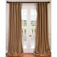 thumbnail image 3 of Half Price Drapes Mushroom Brown 84 x 50-Inch Blackout Faux Silk Taffeta Curtain Single Panel, 3 of 6