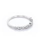 thumbnail image 4 of JeenMata Anillo de Bodas con Diamantes de 0,25 Uds - Banda Festoneada - Banda de Bodas Milgrain - Oro Blanco de 10 K, 4 of 6