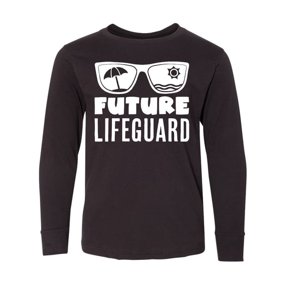 Inktastic Future Lifeguard- Sunglasses Long Sleeve Youth T-Shirt