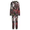thumbnail image 5 of Hazbin Hotel Womens Mens Hooded Jumpsuit - Zip Up One Piece Pajamas Soft Cozy Winter Warm Plush Loungewear, 5 of 8