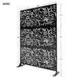 thumbnail image 5 of 76 in x47 in Decorative Privacy Screen Outdoor Divider with Stand, 5 of 5