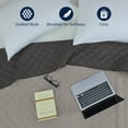 thumbnail image 4 of Martex Twin Reversible Coverlet | Lightweight Soft Easy Care Quilt | Light Gray/Graphite, 4 of 8