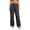 Pants # Black, variant on Womens Parachute Pants High Waisted Baggy Trousers Elastic Drawstring Waist Multi Flap Pockets Knee Dart Detailing Adjustable Cinch Hem Streetwear Bottoms