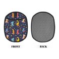 thumbnail image 2 of Pofeuu Cartoon Dinosaur Print Silicone Pot Mat Mitten With Hanging Loop Heat Resistant Oven Mitts Non-Slip Bbq Baking Smoking Potholders, 2 of 7