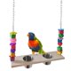 thumbnail image 5 of Juguete columpio para pájaros con soporte para taza de comida, soporte para entrenamiento, ejercicio colgante, soporte de juego, loro para , Salvador Percha de loro, 5 of 9