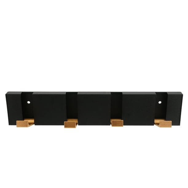 Perchero de pared plegable con ganchos ocultos, resistente, ahorra espacio, para toallas y ropa, ideal para la entrada del baño.