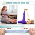 thumbnail image 3 of Banda de estiramiento de yoga Unique Bargains, correa de yoga con 9 lazos, banda elástica de ejercicio, correa expandible morada, 3 of 7