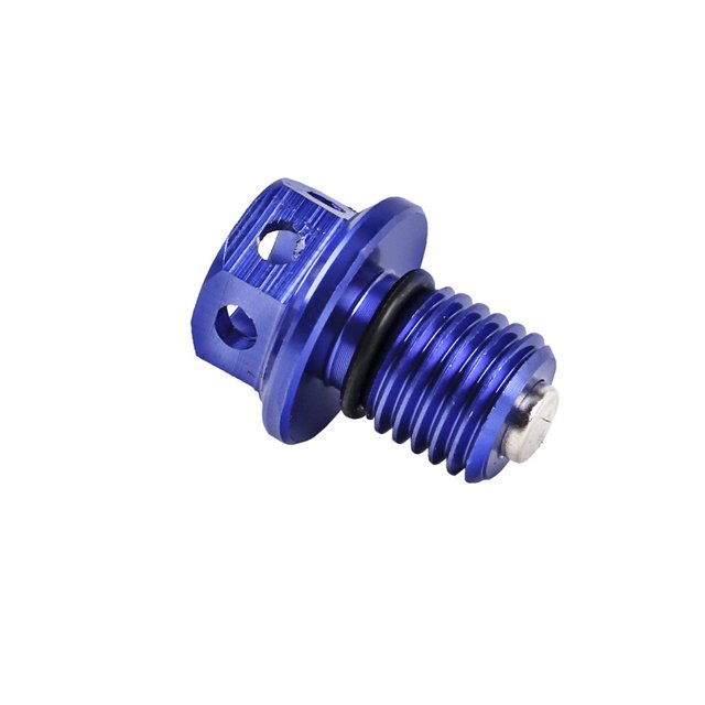 Kenally Tornillos de tuerca de drenaje de aceite para motocicleta M12 ATVs, tornillos de Metal para modificación de motocicleta, mantenimiento Accesorios para motos Azul
