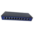thumbnail image 1 of 9 Puertos 10 / 100Mbps 8 Puertos POE Y 1 Conmutador De Alimentación De Enlace Sobre Ethernet 4,5 + / 7,8- Soporte 12V 24V 48V shamjiam Interruptor de inyector PoE pasivo, 1 of 8