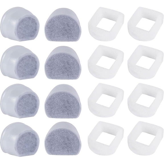 Cat Water Fountain Filter, Pre-Sponge Pet Fountain Filter & Replacement Carbon Filters Fit for Petsafe for Drinkwell Fountain-Gallon Avalon Pagoda Seascape Seaside Pet Fountains 8 8Pack