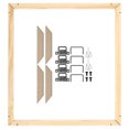 thumbnail image 1 of Unique Bargains Canvas Stretcher Bars Kit, 22x16 Inch Rectangle Solid Wood Frame for Paint, Prints, Oil Paintings, Wood Color, 1 of 5