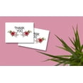 thumbnail image 7 of Thank You Cards Set - 4 x 7 Inches of 50 Amazing White Note Cards with Blank Greeting Space - Perfect for Business, Anniversary, Graduations, Weddings - Envelopes Included - Glowing Red Rose Design, 7 of 7