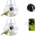thumbnail image 4 of Boc 1 Set Smart Bird Feeder with Camera Night Version Wide Angle WiFi Real-time Viewing Feeding Transparent High Clarity Hanging Bird, 4 of 10