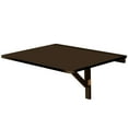 thumbnail image 3 of Patiojoy Table Murale Rabattable Pliante Gain de Place Bureau Suspendu pour Ordinateur Portable Marron, 3 of 8