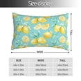 thumbnail image 2 of Yiaed Yellow Lemon Print Brushed Microfiber Envelope Pillowcases, Standard,Envelope Closure Pillow Cases(No pillow core)-14"x20", 2 of 6