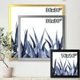 thumbnail image 4 of Designart 'Close Up Navy Blue Agave Leaves' Traditional Framed Art Print, 4 of 4
