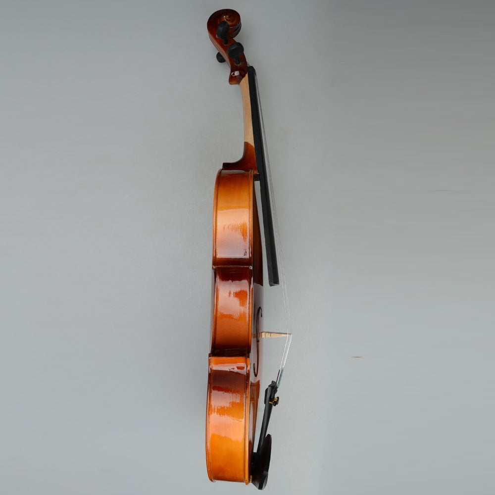 16" Wooden Acoustic Viola set for Adults and Beginners, Solid Vintage-Inspired Handmade Wooden Violas with Case, Bow, Rosin, Full Size Viola Instrument, Brown