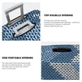 thumbnail image 3 of Hirioo Cozy Knitted Blue Chevron for Elasticity Suitcase Cover (No luggage Included) Durable Luggage Protector Fits 18-32 Inch Luggage-Large, 3 of 7