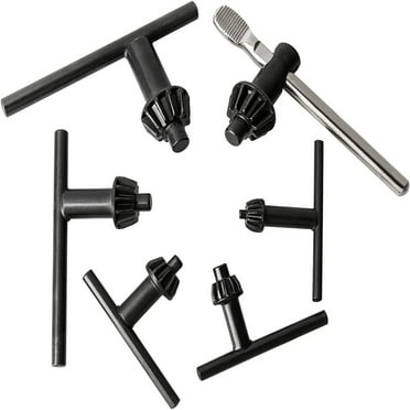 Drill Chuck Key, Carbon Steel Heavy Duty Replacement Drill Chuck Key Wrench 6 Size, Electric Drill Clamping Tool 3/4" 5/8" 1/2" 3/8" 1/4" 5/32