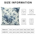 thumbnail image 5 of Creowell  Blue and White Floral Print Throw Pillow Covers Decorative Throw Pillows for Couch Sofa Bed Throw Pillow Cover Cushion Covers Pillowcases for Holiday Decorative,Multi-Size, 5 of 5