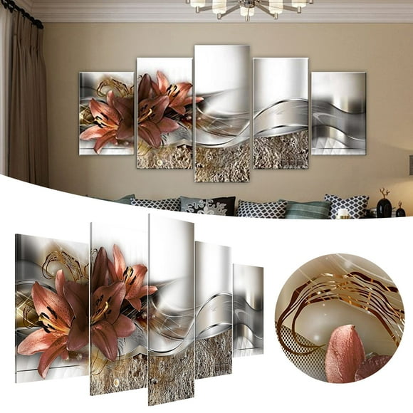 Wall Decor For Bedroom 5 Piece Oil Painting Drawing Canvas Print Wall Picture Decor Unframed