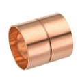 thumbnail image 3 of Uxcell 38mm Straight Copper Pipe Coupling Connecting Adapter Joint for Plumbing, 3 of 5