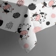 thumbnail image 5 of White Cow Geometric Pattern Square Tablecloth,Waterproof Square Table Cover,Wipeable Spillproof Washable Table Cover for Home Kitchen Party Decor 42"X42"(107x107cm), 5 of 6