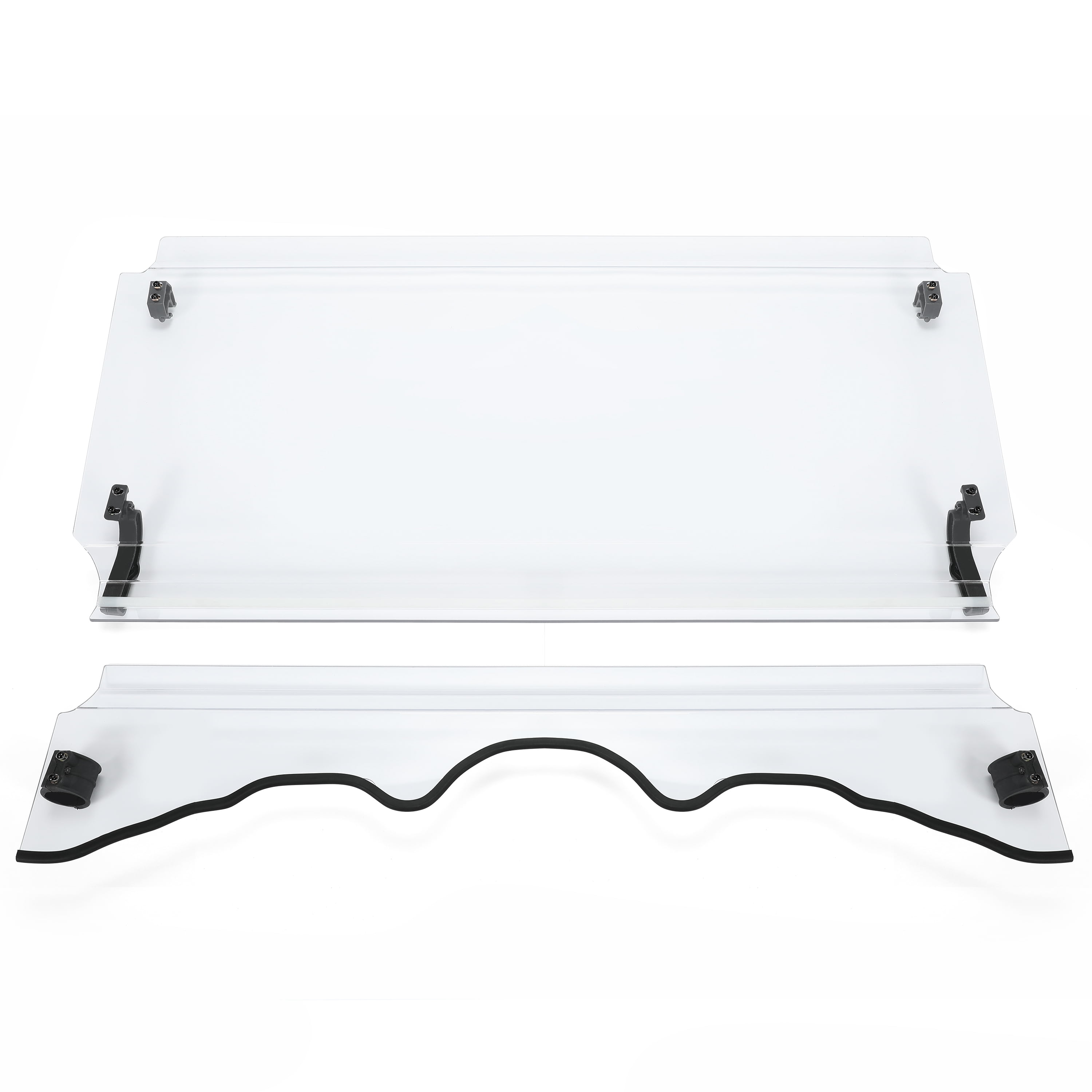 Kojem 2-in-1 Folding UTV Windshield for 2015-2022 Massimo MSU 500/ 700 Bighorn Coleman HiSun 2016 2017 2018 2019 Clear Front
