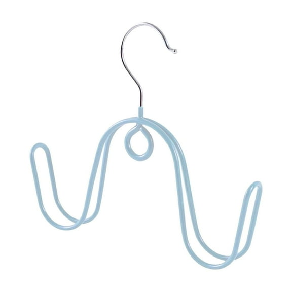 LACKUST Windproof Hanging Shoe Drying Rack - Space Saving Plastic Shoe Dryer for Balcony Outdoor Indoor, Stackable Compact Blue Shoe Rack for Sneakers Sandals