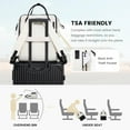 thumbnail image 5 of Laptop Backpack Purse for Women Waterproof Teacher Nurse Bag, 15.6 inch Work laptop Bag with USB Port, Business Travel Computer Backpack, 5 of 7