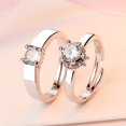 thumbnail image 1 of 50 estilos 925 anillo de plata original, anillo de diamantes para mujer, apertura ajustable, accesorios de joyería de moda japonesa y coreana de moda Gao Jiahui unisex, 1 of 2
