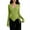 Green, variant on Rove Studio Women’s Wrap V-Neck Long Sleeve Top, Side Tie Drawstring Asymmetrical Hem Fitted Blouse, Soft Polyester Casual Shirt Red M