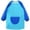 Light Blue, variant on Girls T Shirts Waterproof Apron Large Pocket Eating Painting Smock Soft Breathable Lightweight Stretchy Top for Girls Coffee Size 1-4 Y