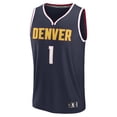 thumbnail image 2 of Men's Fanatics Michael Porter Jr. Navy Denver Nuggets Fast Break Replica Player Jersey - Icon Edition, 2 of 3