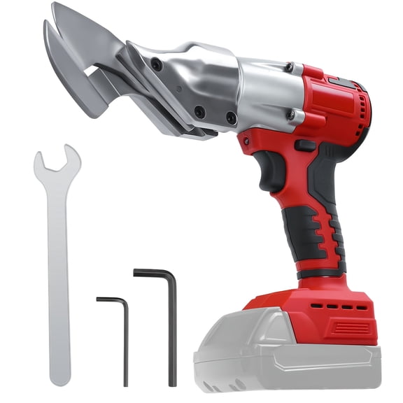Compatible with Miwaukee 18V Battery Cordless Metal Shears, Brushless Electric Metal Shears for Cutting Stainless Steel, Metal, Iron, Carpet, Leather, Cardboard, Batteries Not Included