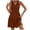 Brown, variant on WIZUTIZ Women's Dresses Summer Leisure Plus High Rise Pleated Solid Vacation Dress Sleeveless V-Neck Sun Dress for Teen Girls Mini Dress Comfy Outdoor Dress Green