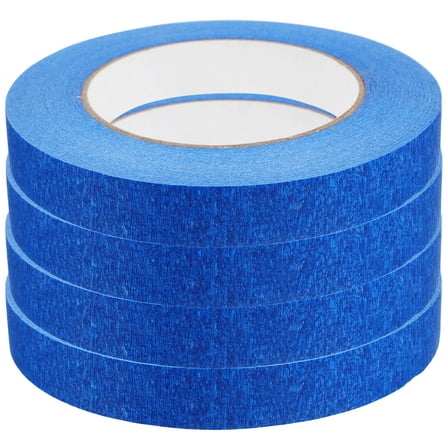 FONDOTIN 4 Rolls Tape Decorative Blue for Painting with Crinkled Pattern for General Users