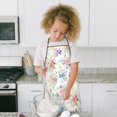 thumbnail image 4 of Pioneer Flower Floral Print Pattern Kids Aprons for Girls and Boys,Adjustable Neck Strap Toddler Aprons for Kids Cooking Baking, 4 of 7