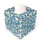 thumbnail image 1 of Claynix Funda para caja de pañuelos - Soporte para caja de pañuelos con incrustaciones de nácar de mosaico - Cubierta para caja de pañuelos cuadrada 5,9 x 5,9 x 5,9 pulgadas - Decorativo para baño, do, 1 of 1
