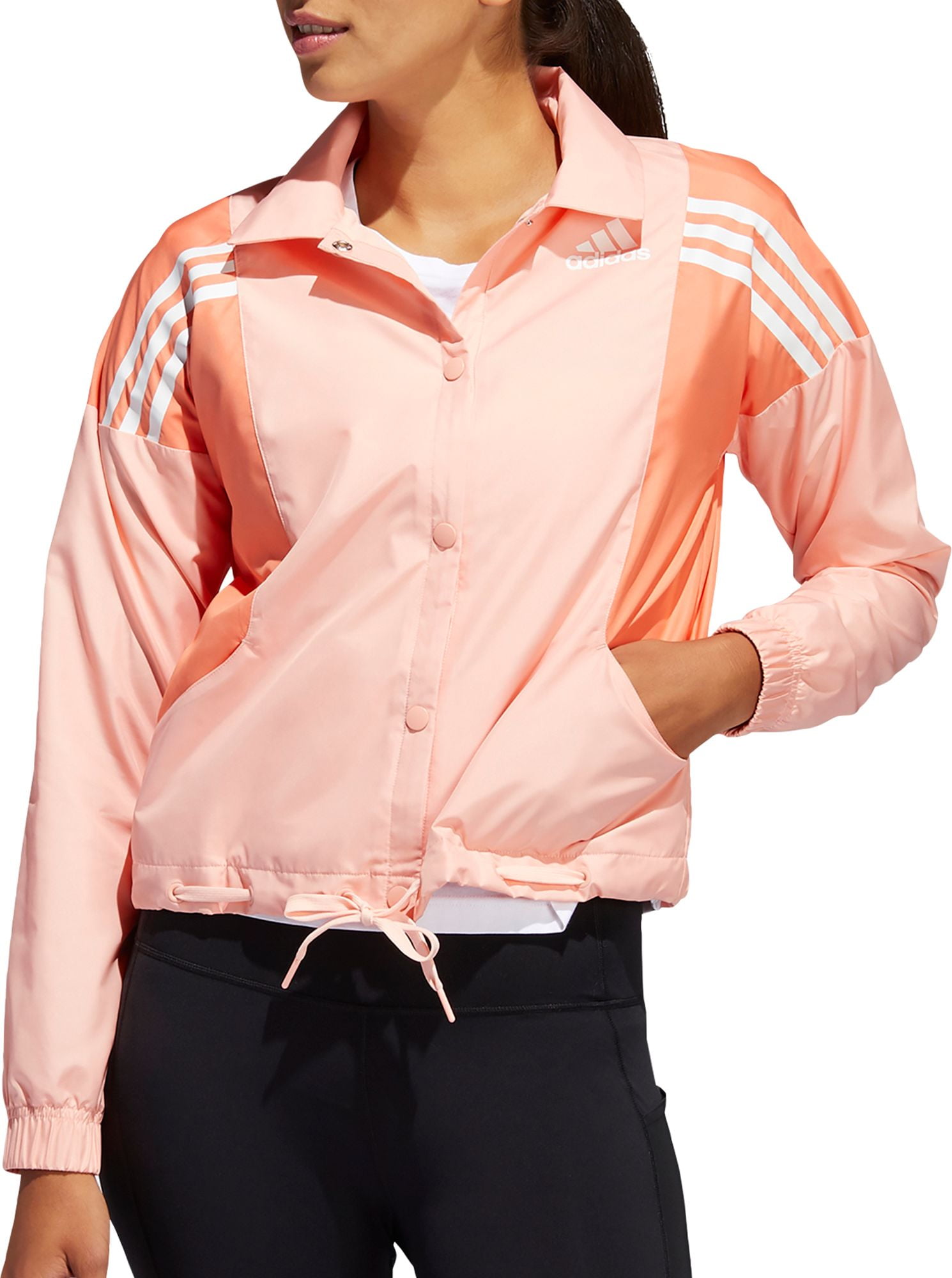 womens adidas 3 stripe jacket