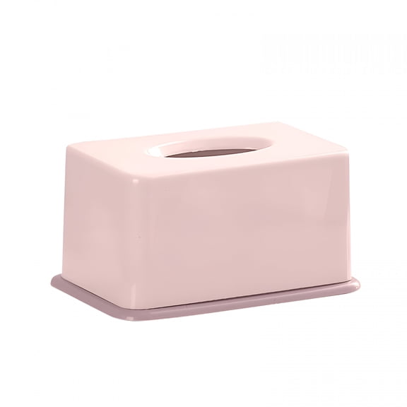 BPPEG Pink Tissue Box Cover Rectangle, 7.7" x5" x3.9" with Lift-Up Design for Living Room Table