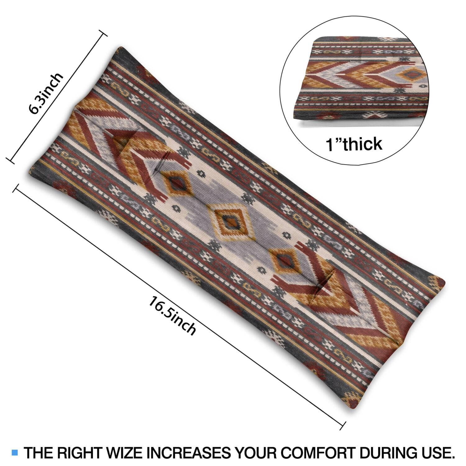 Universal Recovery Seat Belt Pillow For Mastectomy & Heart Surgery (Earthy)