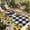 Black Yellow, variant on Farmhouse Cow Outdoor Rug for Patio/Deck/Porch, Non-Slip Large Area Rug 4 x 6 Ft, Pastoral Sunflower Botanical Black Plaid Indoor Outdoor Rugs Washable Area Rugs, Reversible Camping Rug Carpet Runner