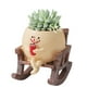 thumbnail image 5 of Sit Rocker Suculento Sits Sitting Sillings Suculenta Pot Smitrey Face Planter Bebida Coca -Cola Resina para plantas exteriores, 5 of 9