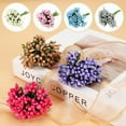 thumbnail image 4 of Uxcell Mini Artificial Pip Berry Picks Bunch, Fruit Flower Stamens for Craft DIY Wedding Floral, Blue 144Pcs, 4 of 6