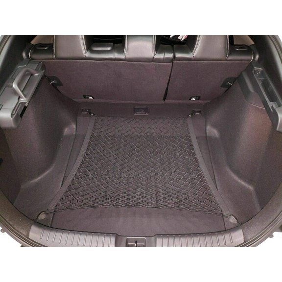 EACCESSORIES EA Trunk Organizer Cargo Net for Honda Civic 2017-2023 – Floor Style Cargo Net for Hatchback – Premium Mesh Elastic Car Trunk Organizer Vehicle Carrier Storage – Compatible with Civic